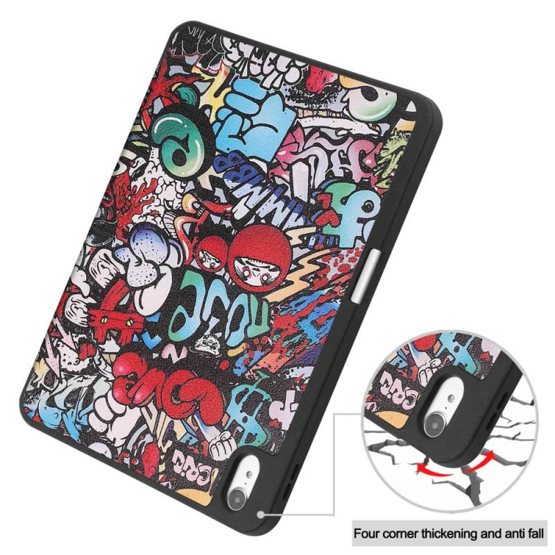 Cover iPad 10.9" (2022) Graffiti Penneholder