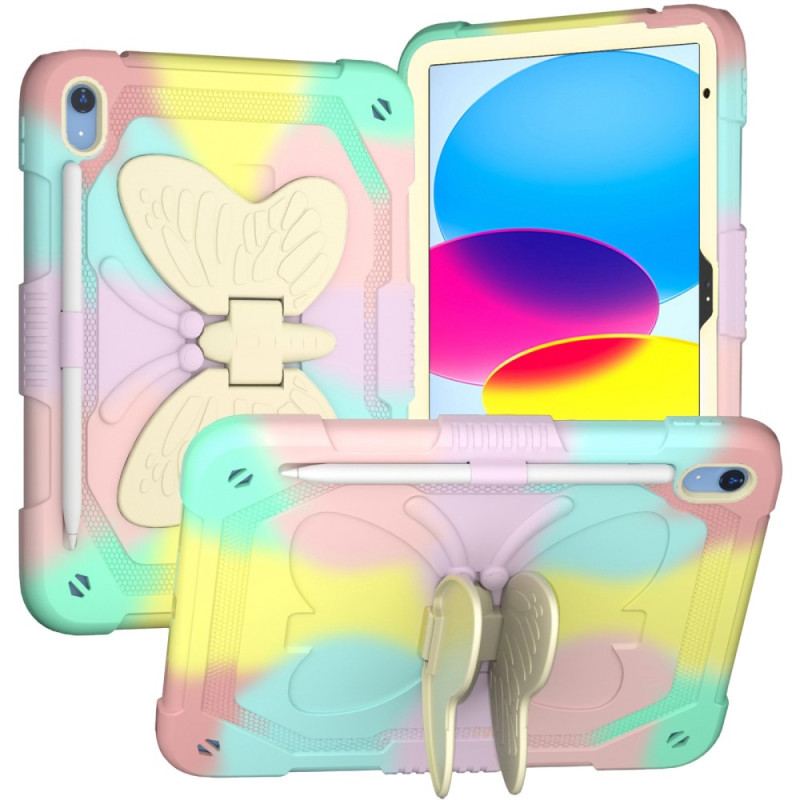 Cover iPad 10.9" (2022) Ultra Resistent Og Sommerfugle Skulderrem