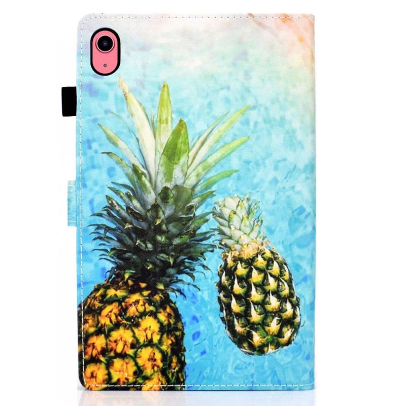 Flip Cover iPad 10.9" (2022) Ananas Grafik