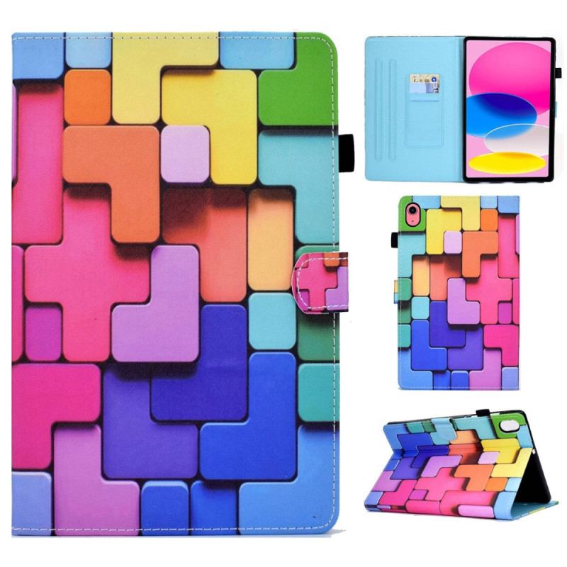 Flip Cover iPad 10.9" (2022) Geometrisk Design