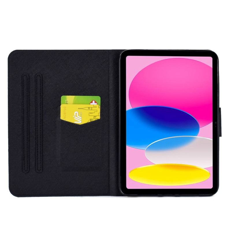 Flip Cover iPad 10.9" (2022) Grafisk Ananas