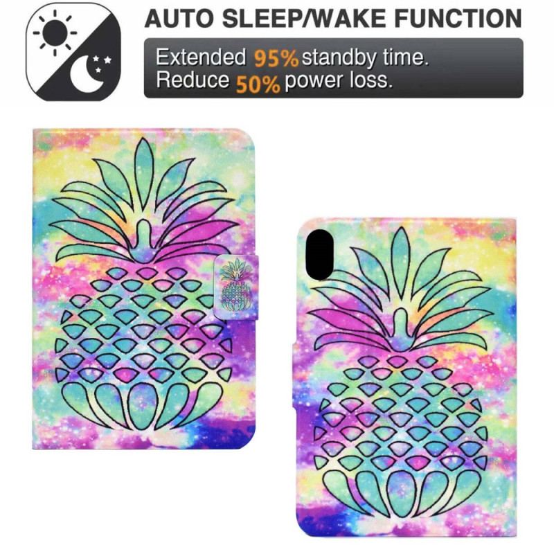 Flip Cover iPad 10.9" (2022) Grafisk Ananas