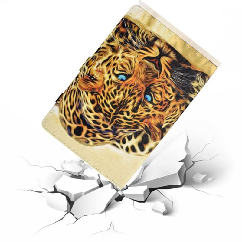 Flip Cover iPad 10.9" (2022) Leopard Grafik