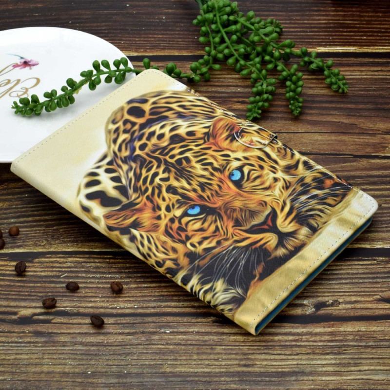 Flip Cover iPad 10.9" (2022) Leopard Grafik