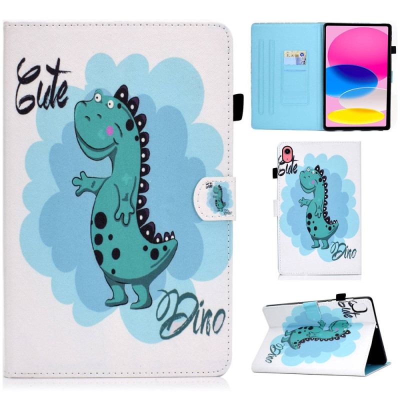 Flip Cover iPad 10.9" (2022) Sød Dino