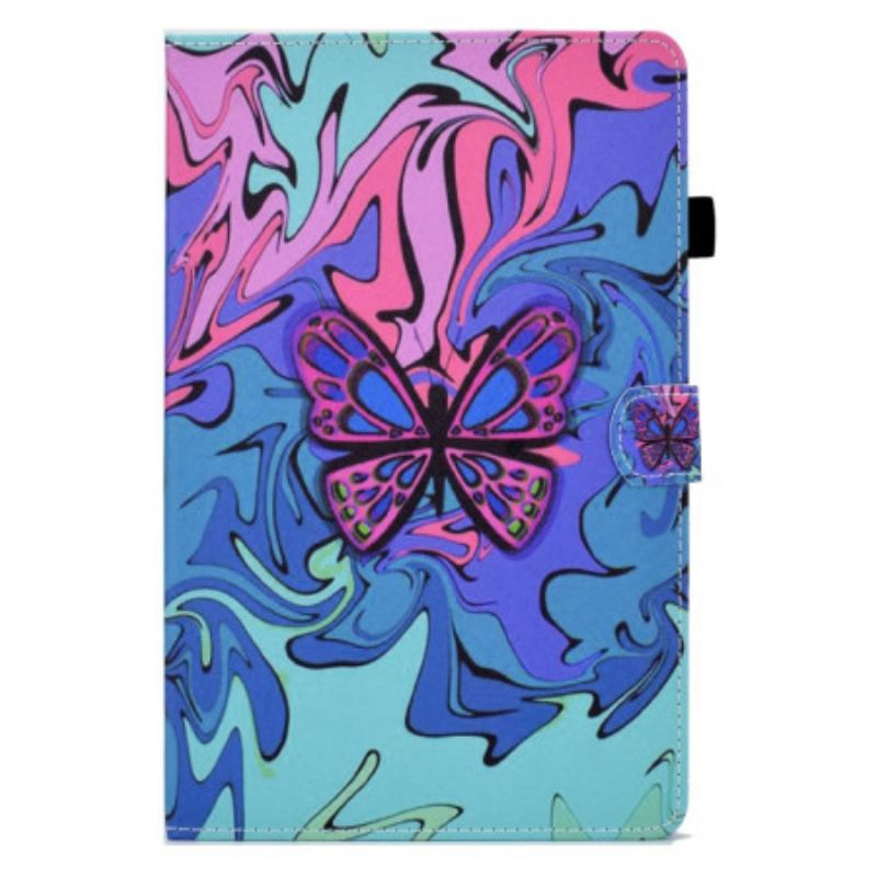 Flip Cover iPad 10.9" (2022) Sommerfugle Maleri