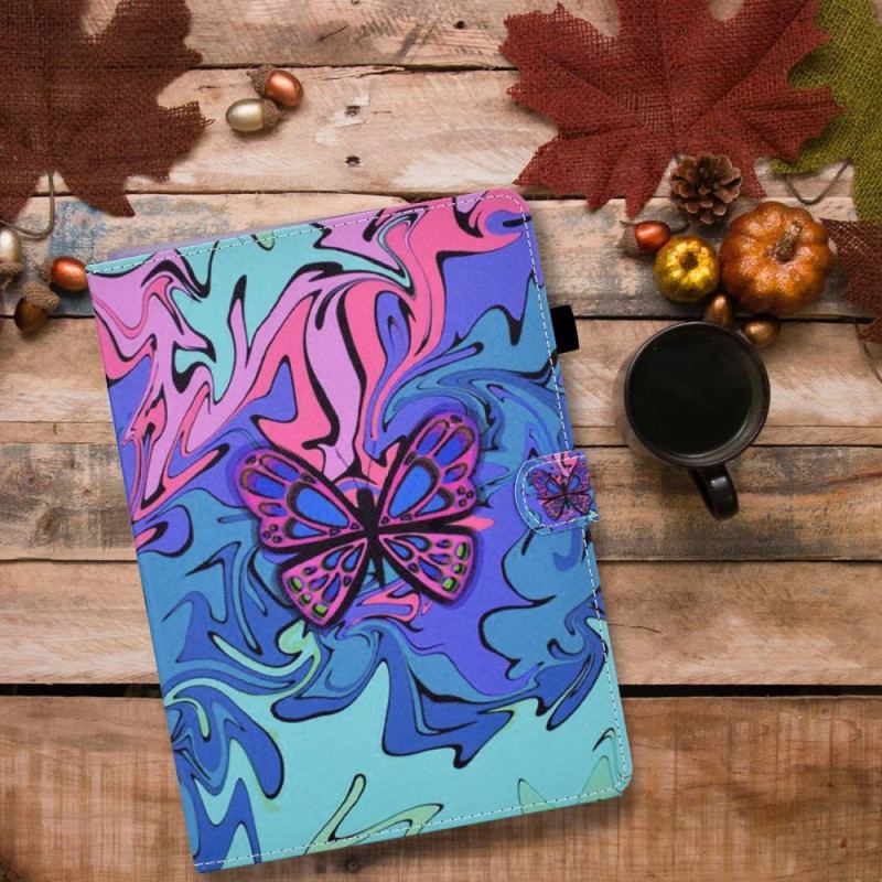 Flip Cover iPad 10.9" (2022) Sommerfugle Maleri