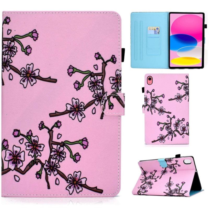 Læder Cover iPad 10.9" (2022) Blommeblomster