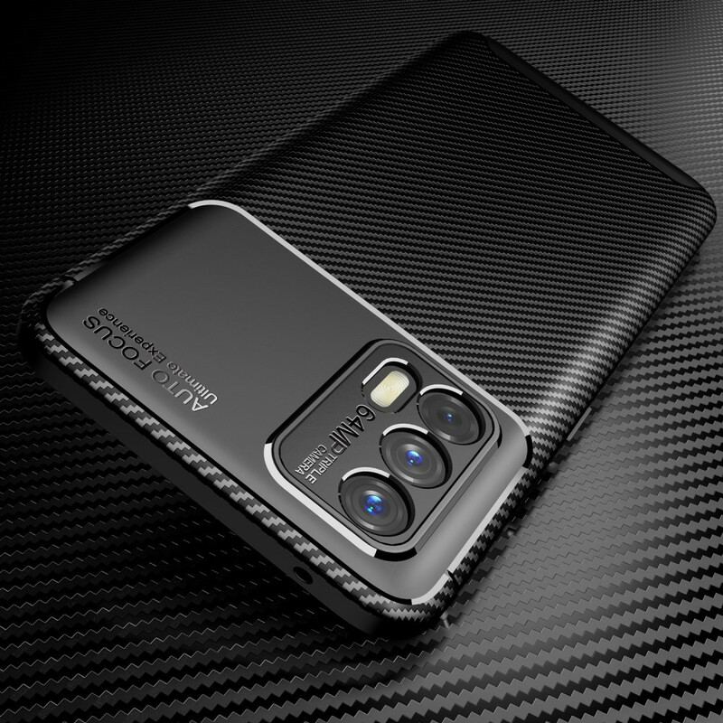 Cover Realme GT 5G Fleksibel Kulfibertekstur