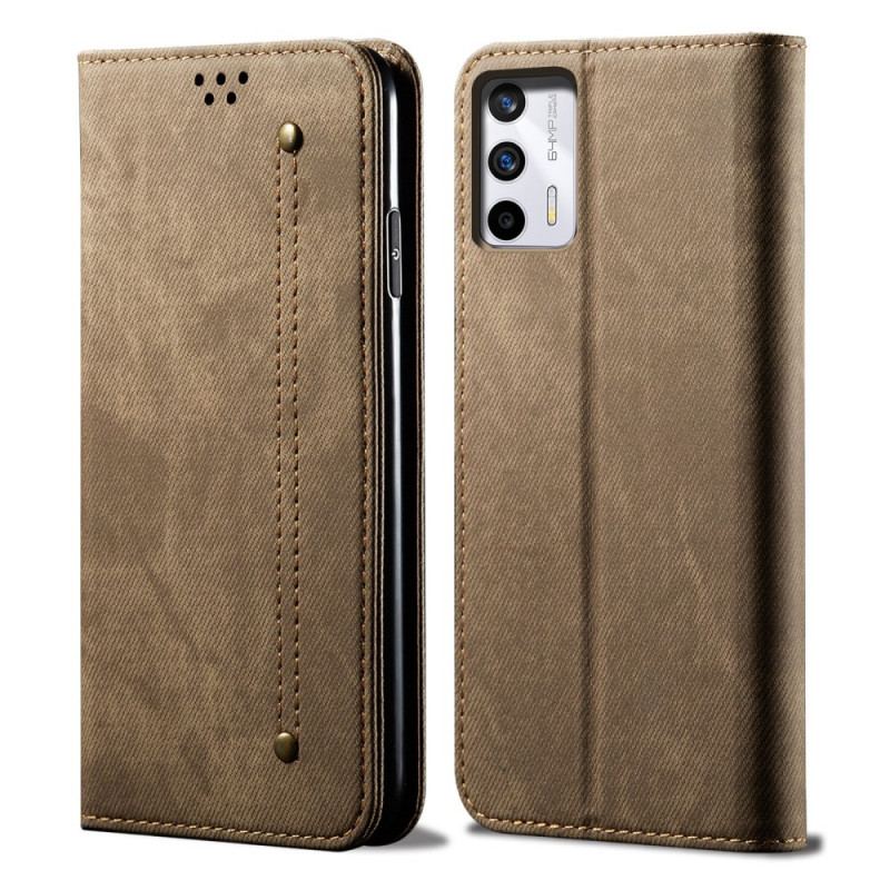 Cover Realme GT 5G Flip Cover Denim Stof