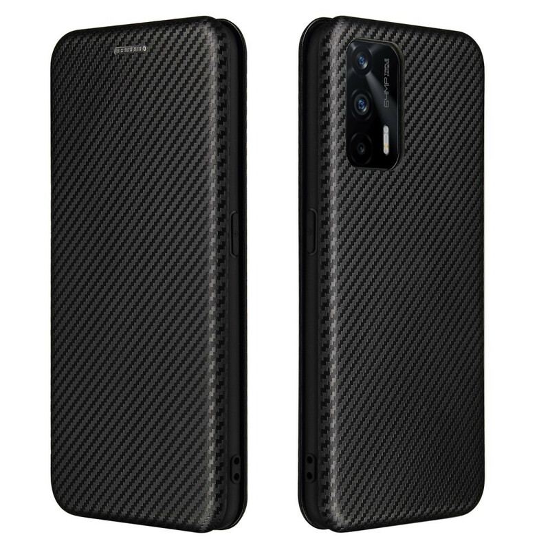 Cover Realme GT 5G Flip Cover Silikone Carbon