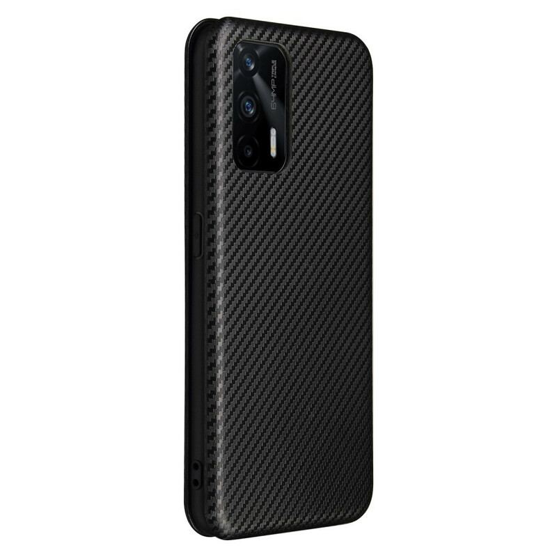 Cover Realme GT 5G Flip Cover Silikone Carbon