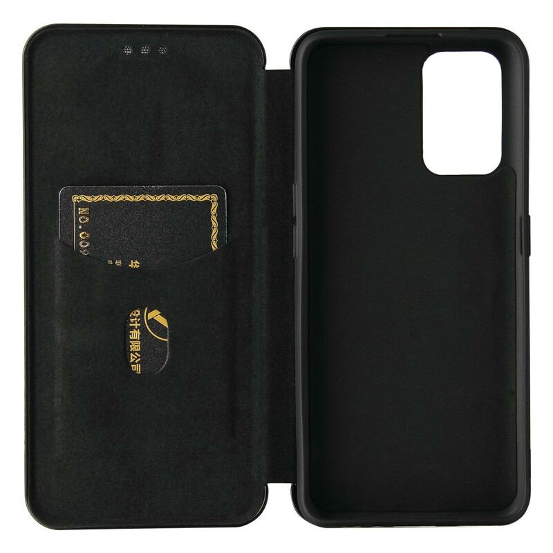 Cover Realme GT 5G Flip Cover Silikone Carbon