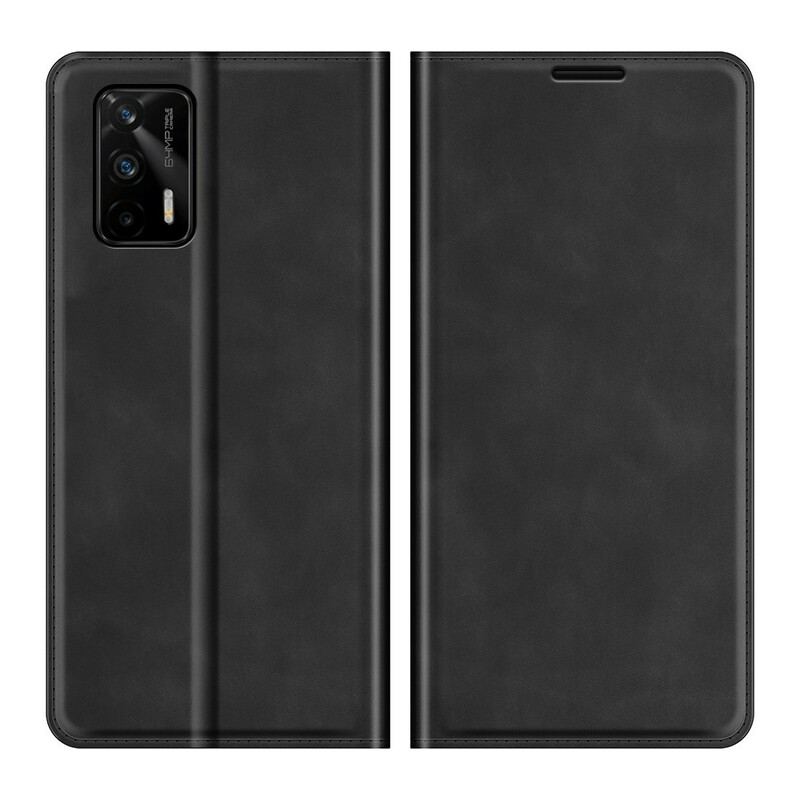 Cover Realme GT 5G Flip Cover Stil Lædersøm