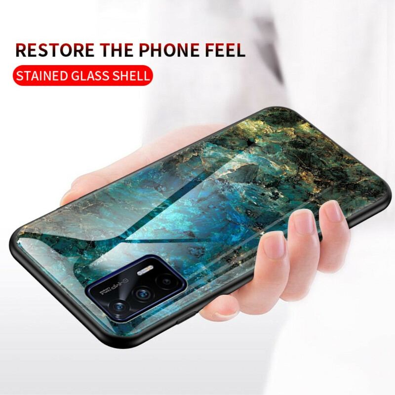 Cover Realme GT 5G Premium Farver Hærdet Glas