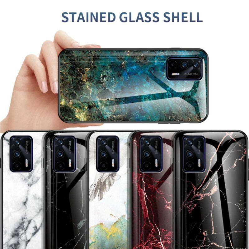 Cover Realme GT 5G Premium Farver Hærdet Glas