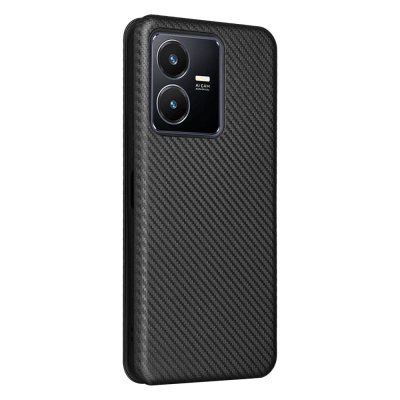 Cover Vivo Y22s Flip Cover Kulfiber