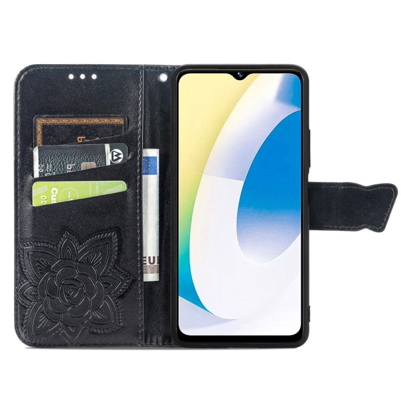 Flip Cover Vivo Y22s Barok Sommerfugl