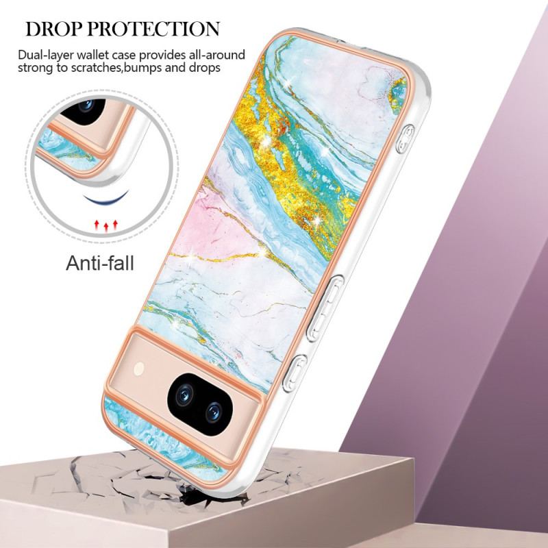 Cover Google Pixel 8a Telefon Etui Marmoreffekt