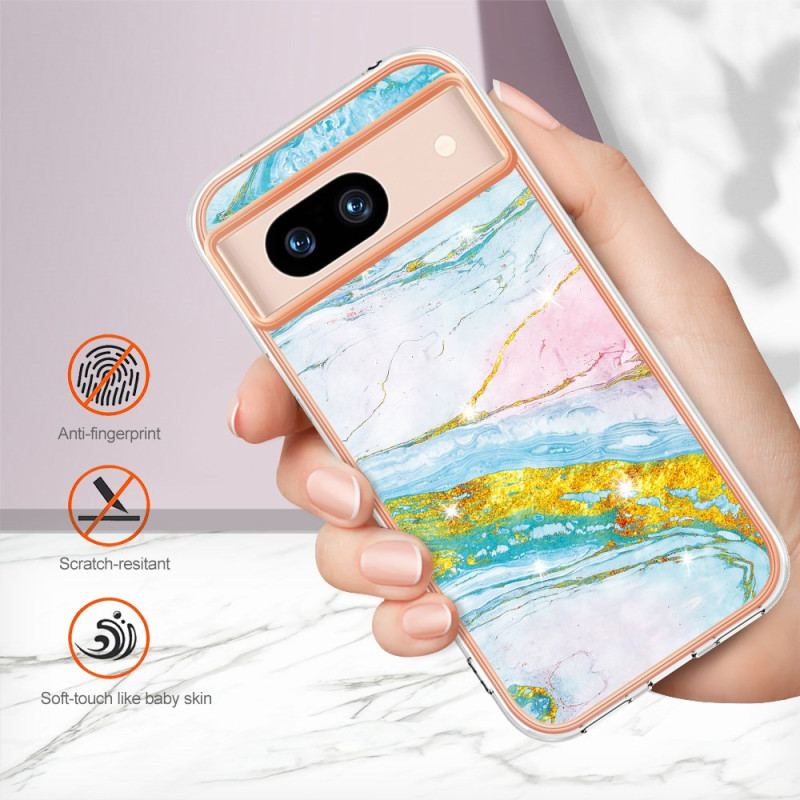 Cover Google Pixel 8a Telefon Etui Marmoreffekt