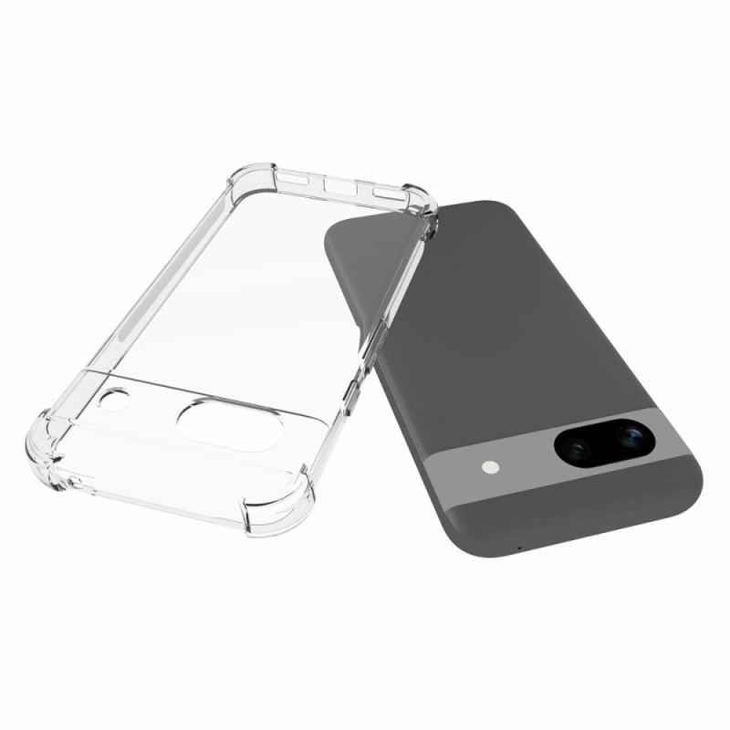 Cover Google Pixel 8a Telefon Etui Transparent Med Forstærkede Hjørner