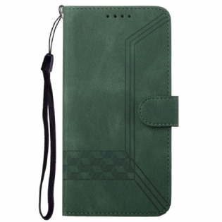 Flip Cover Google Pixel 8a Frise- Og Stropliner