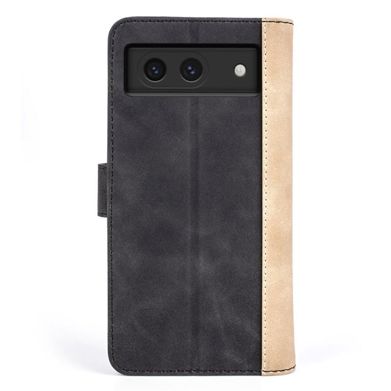 Flip Cover Google Pixel 8a Tofarvet Design