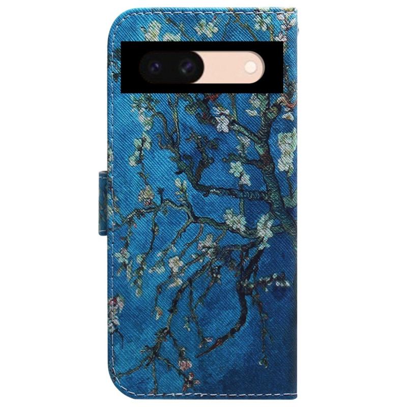 Flip Cover Til Google Pixel 8a Abrikosblomster