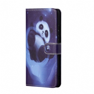 Flip Cover Til Google Pixel 8a Space Panda Med Rem