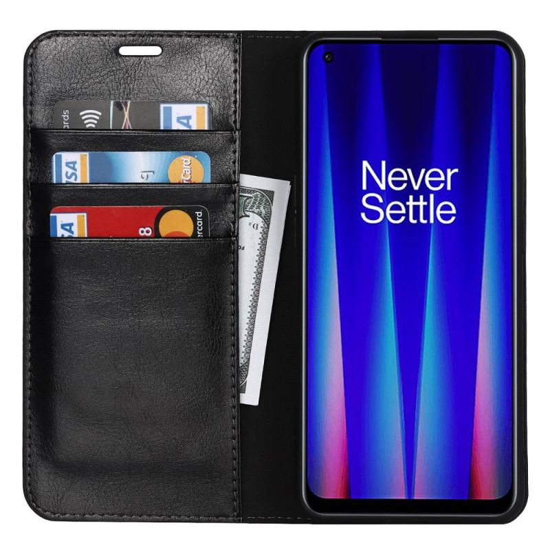 Cover OnePlus Nord CE 2 5G Flip Cover Ægte Læder