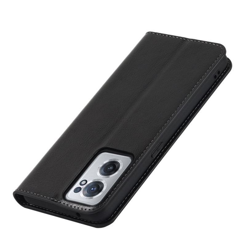 Cover OnePlus Nord CE 2 5G Flip Cover Ægte Læder