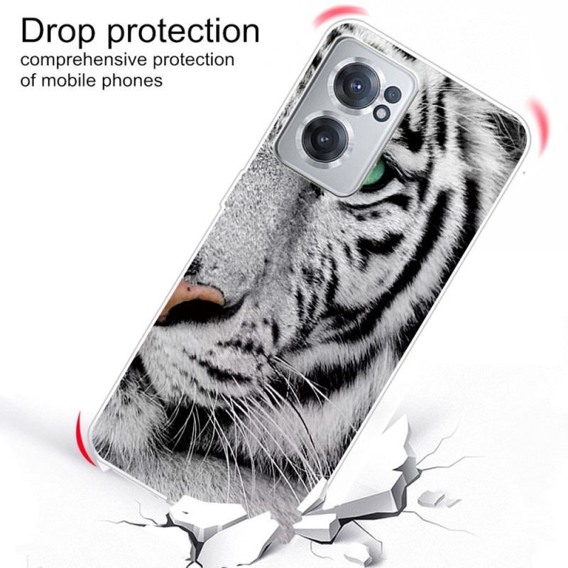 Cover OnePlus Nord CE 2 5G Hvid Tiger