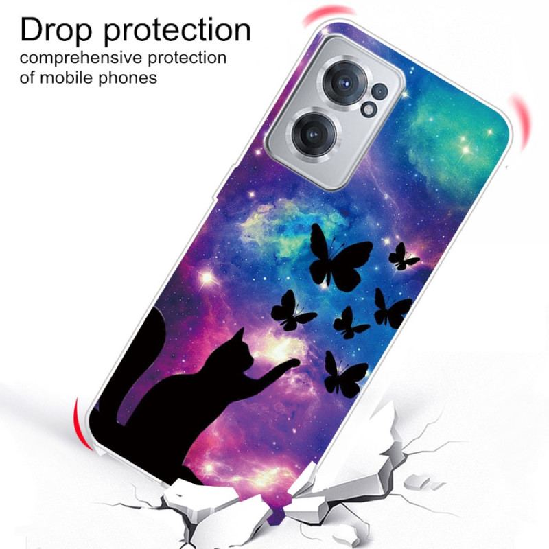 Cover OnePlus Nord CE 2 5G Kat Og Sommerfugle