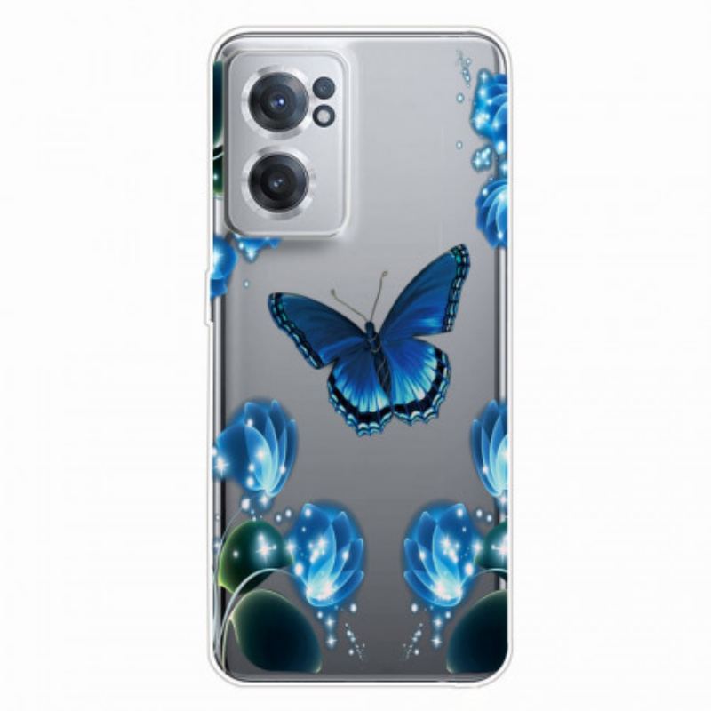 Cover OnePlus Nord CE 2 5G Sommerfugleleder