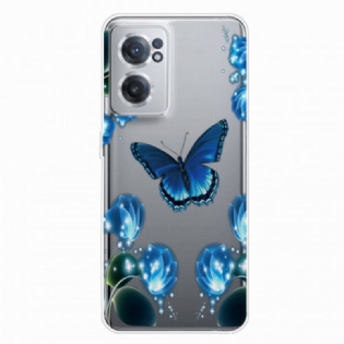 Cover OnePlus Nord CE 2 5G Sommerfugleleder