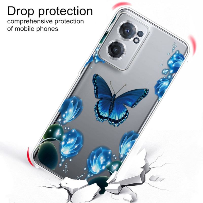 Cover OnePlus Nord CE 2 5G Sommerfugleleder