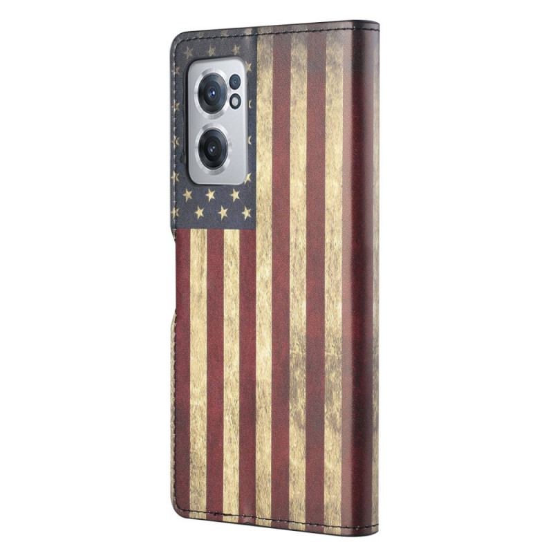 Flip Cover OnePlus Nord CE 2 5G Amerikansk Flag