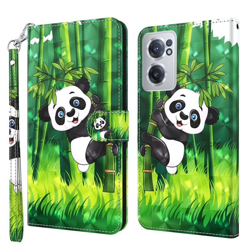 Flip Cover OnePlus Nord CE 2 5G Comic Panda