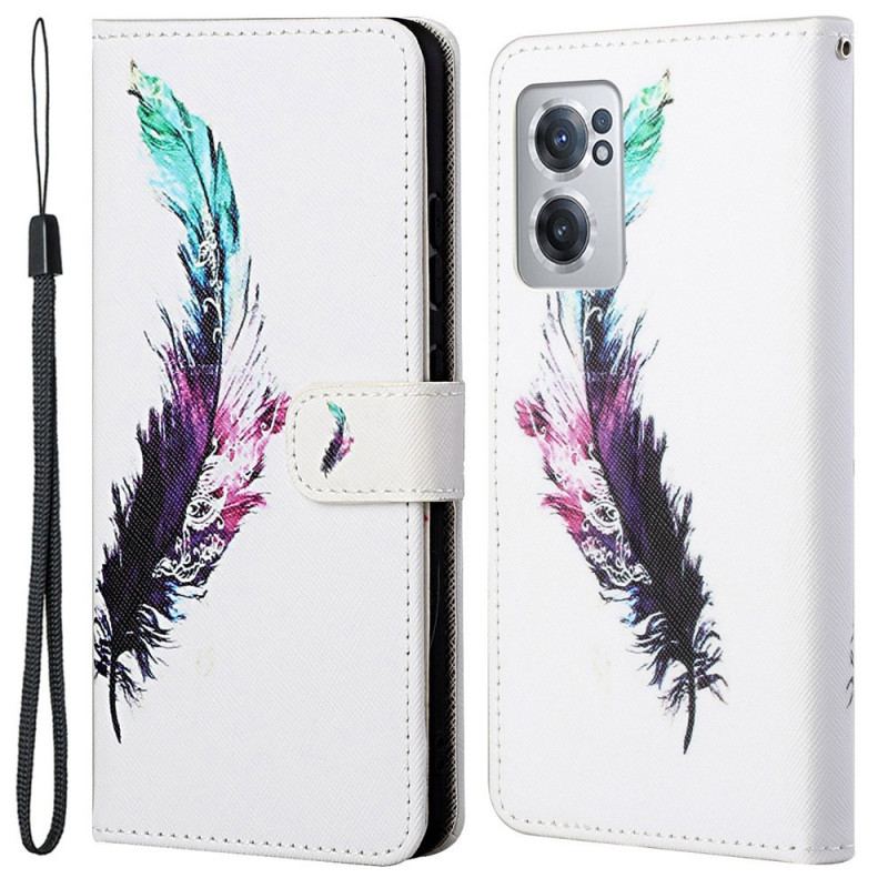 Flip Cover OnePlus Nord CE 2 5G Flerfarvet Fjer