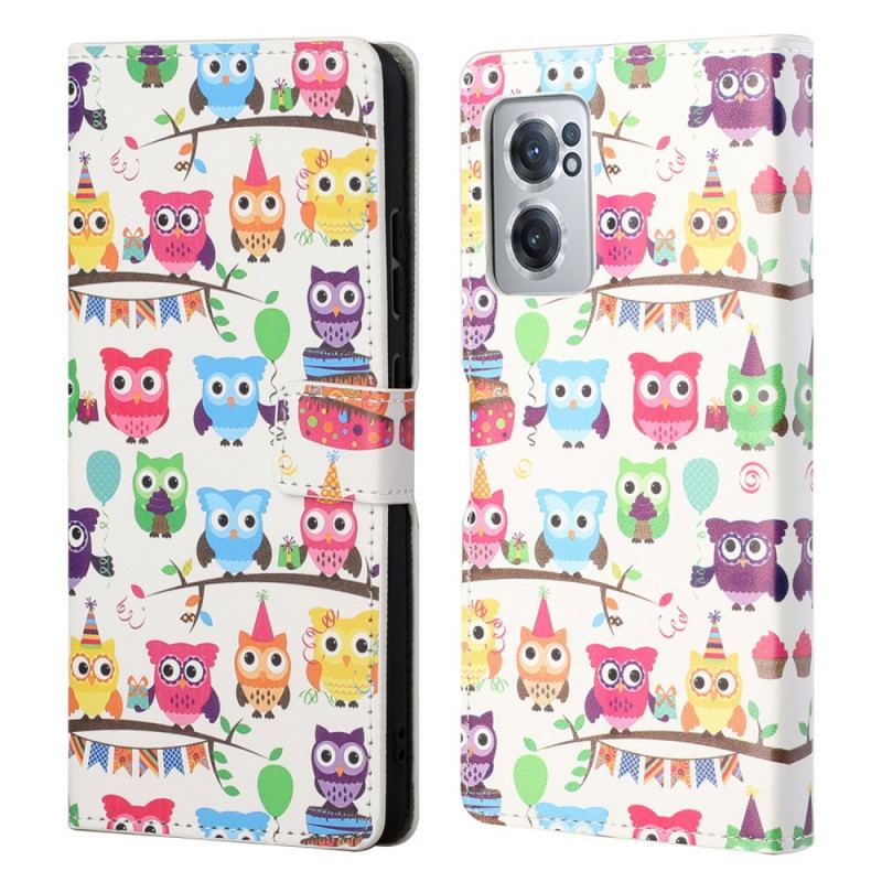 Flip Cover OnePlus Nord CE 2 5G Fuglegrene