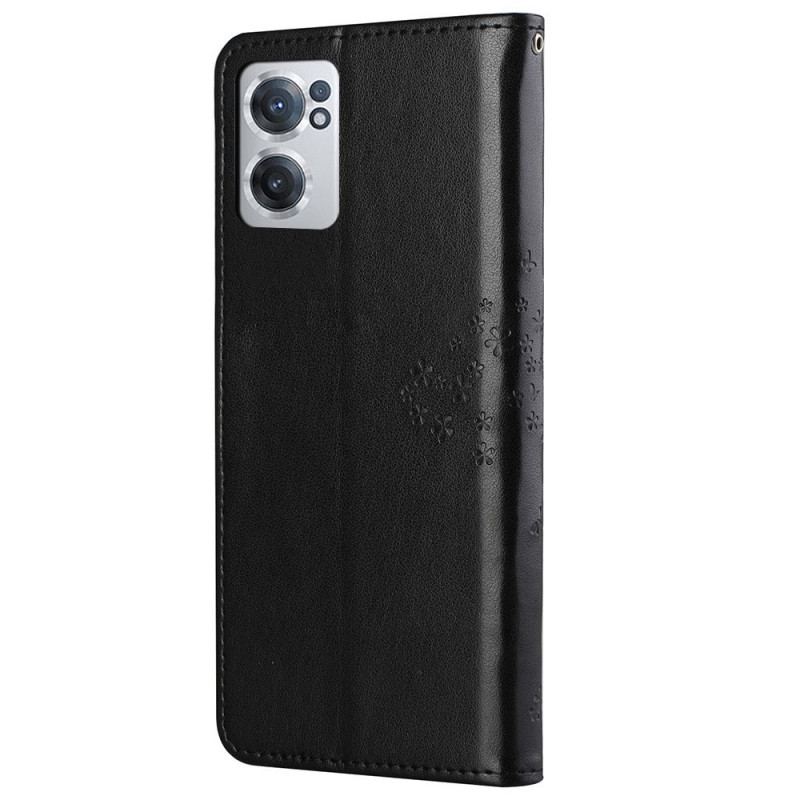 Flip Cover OnePlus Nord CE 2 5G Indgraveret Træ