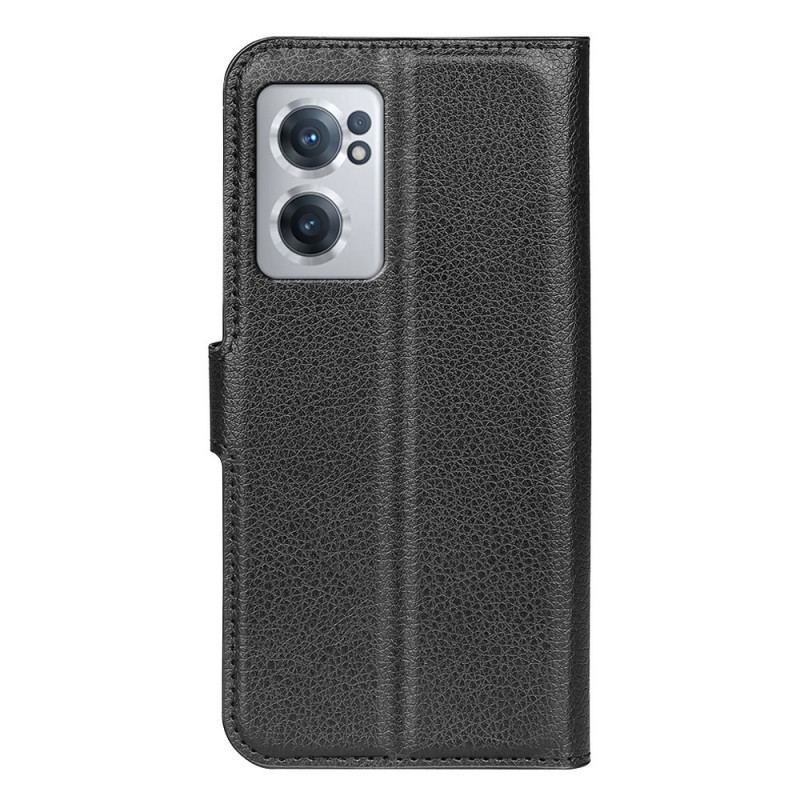 Flip Cover OnePlus Nord CE 2 5G Litchi Imiteret Læder