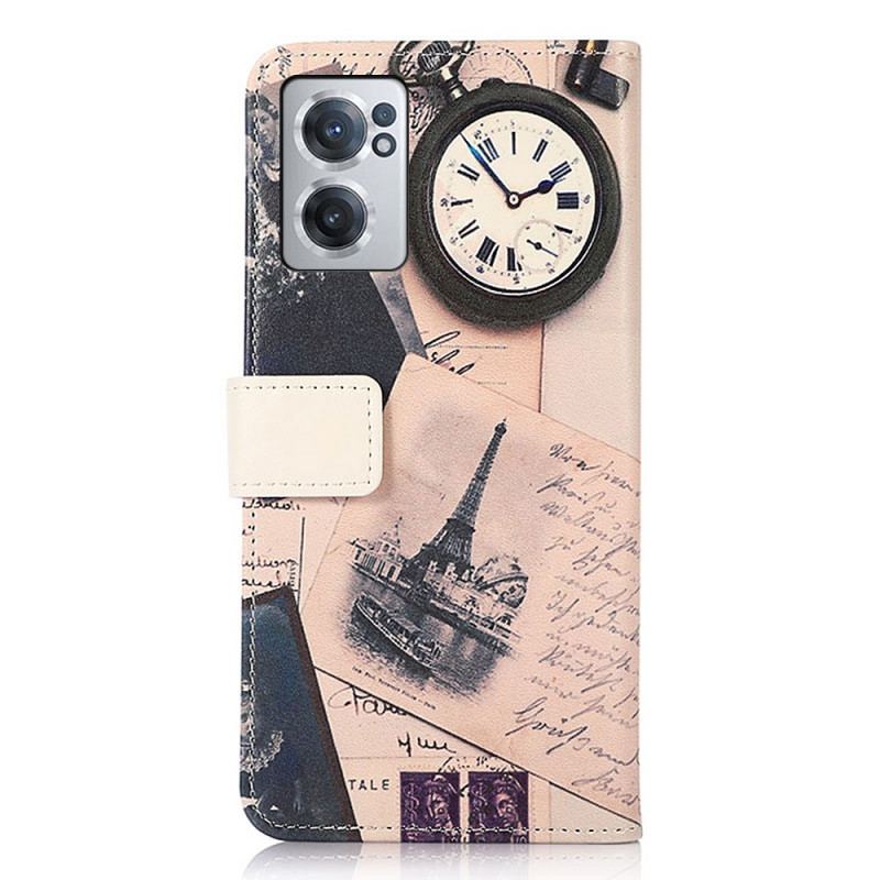 Flip Cover OnePlus Nord CE 2 5G Romantiske Paris