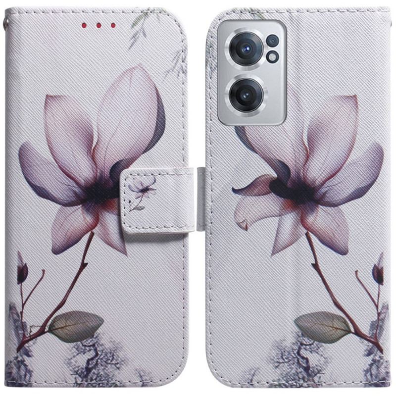 Flip Cover OnePlus Nord CE 2 5G Solitær Blomst