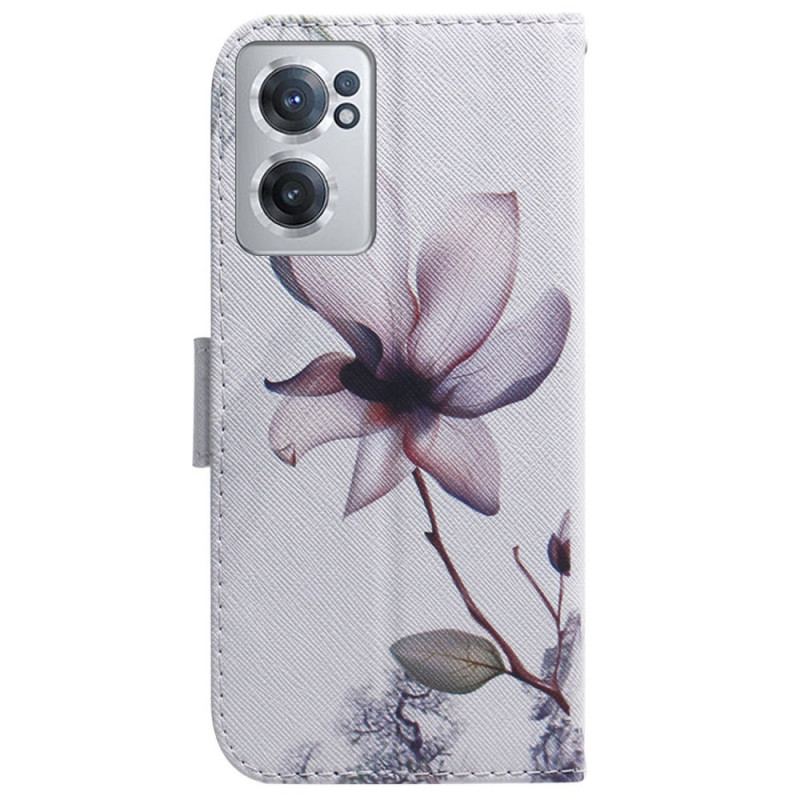 Flip Cover OnePlus Nord CE 2 5G Solitær Blomst