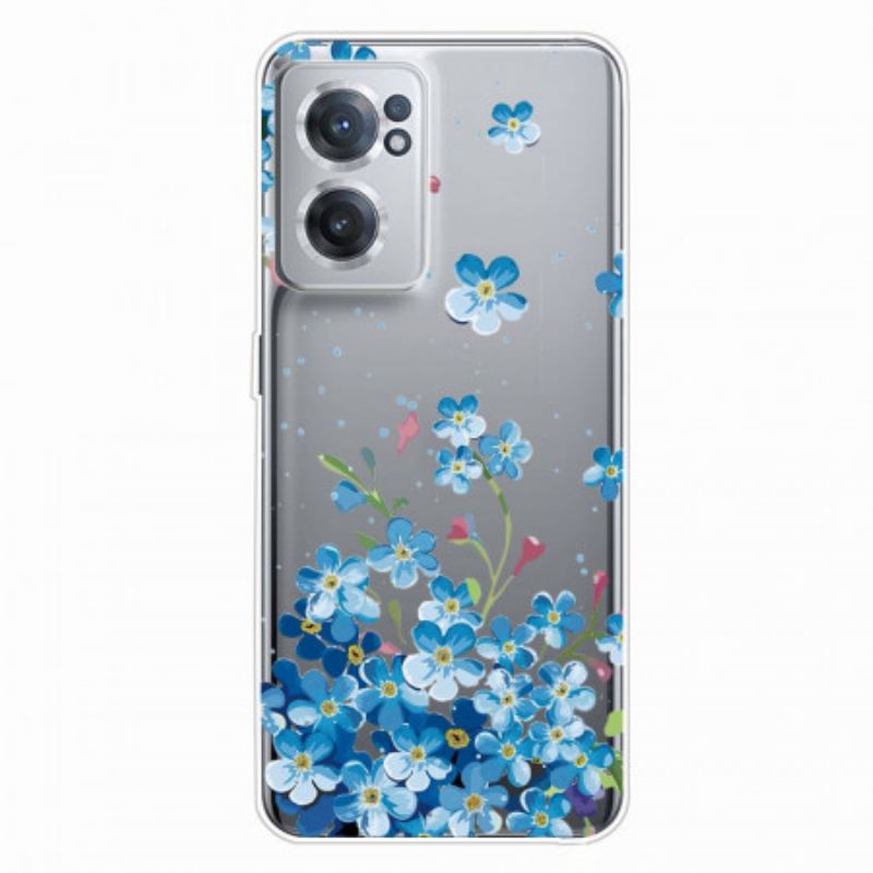 Mobilcover OnePlus Nord CE 2 5G Blå Blomster