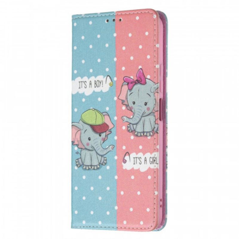 Cover Xiaomi Mi 11 Lite 4G / 5G / 5G NE Flip Cover Baby Elefanter