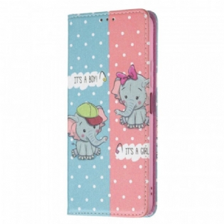 Cover Xiaomi Mi 11 Lite 4G / 5G / 5G NE Flip Cover Baby Elefanter