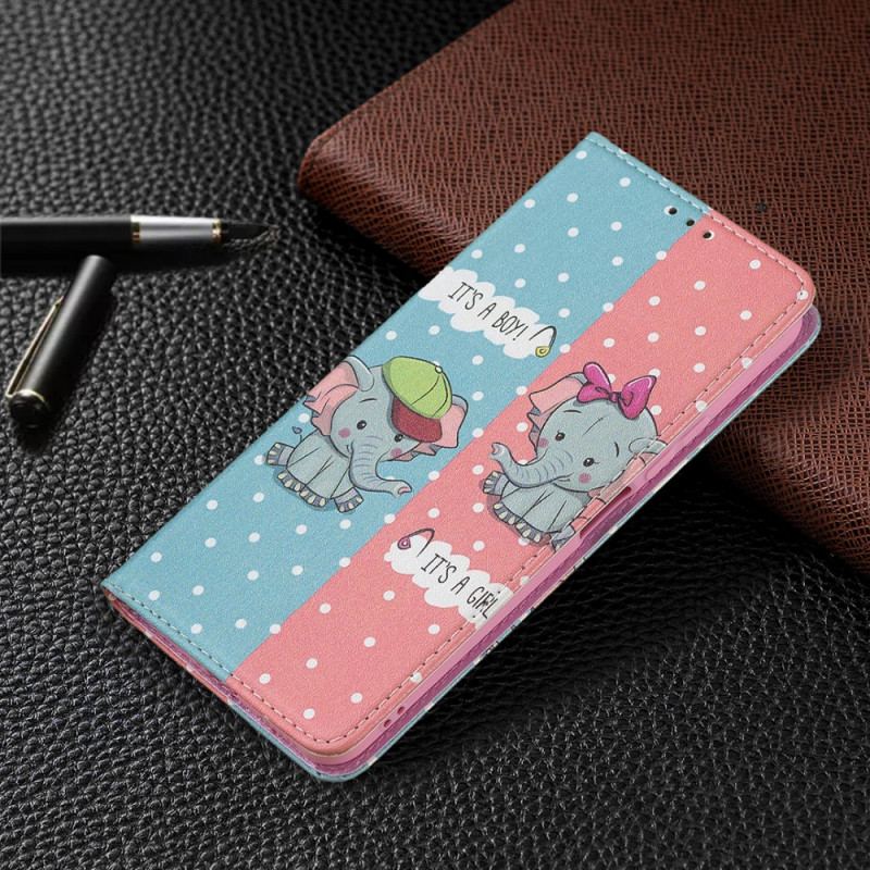 Cover Xiaomi Mi 11 Lite 4G / 5G / 5G NE Flip Cover Baby Elefanter