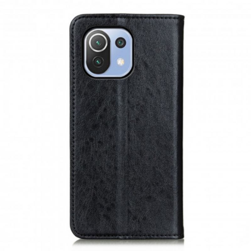 Cover Xiaomi Mi 11 Lite 4G / 5G / 5G NE Flip Cover Læder Tekstur